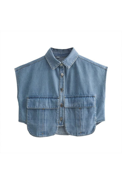 Light denim vest