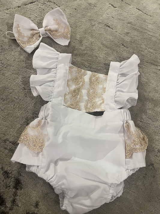 Royal white & gold body