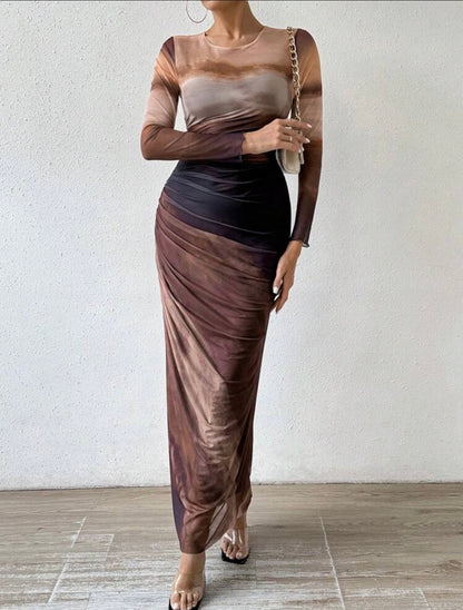 Marroon Zahara Dress
