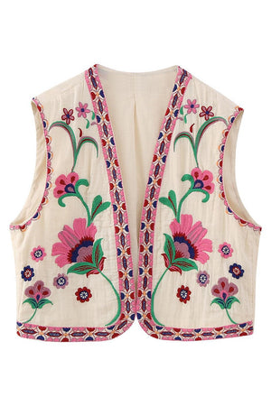 Embroidery vest