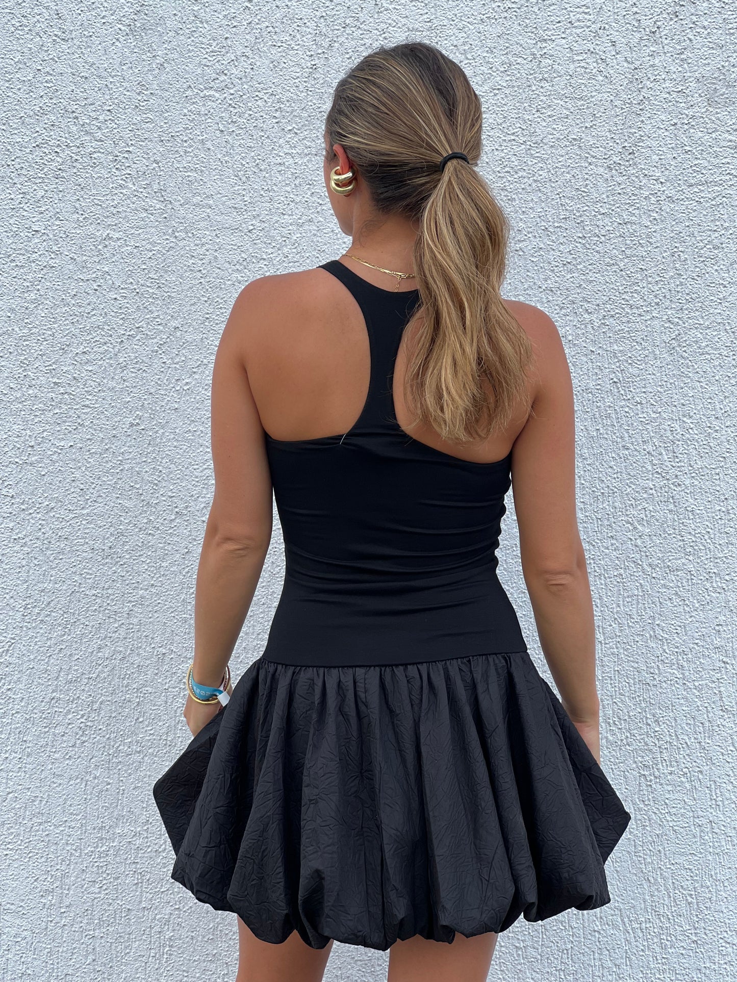 Black bubble dress