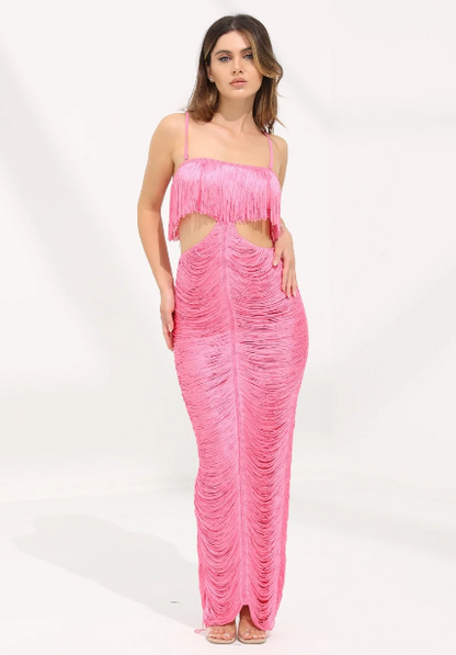 Pink Fringed Dress 18 enero