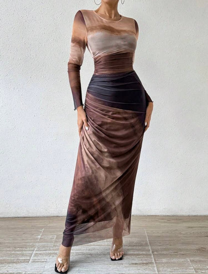 Marroon Zahara Dress
