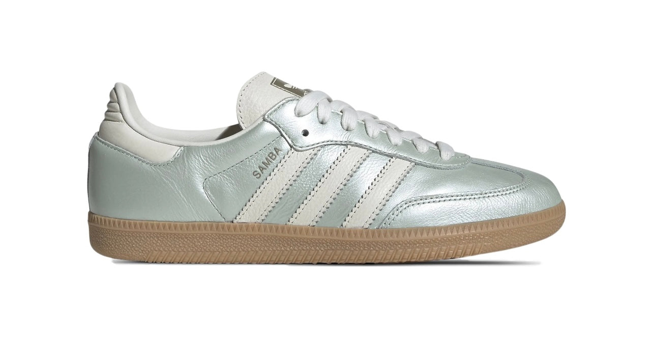 Green metalic sambas women- preorder 7 days