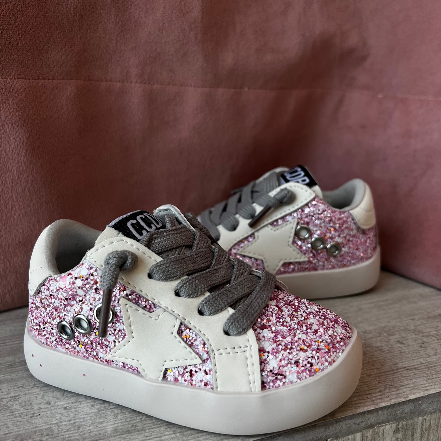 Pink Glitter sneakers for girls