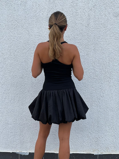 Black bubble dress