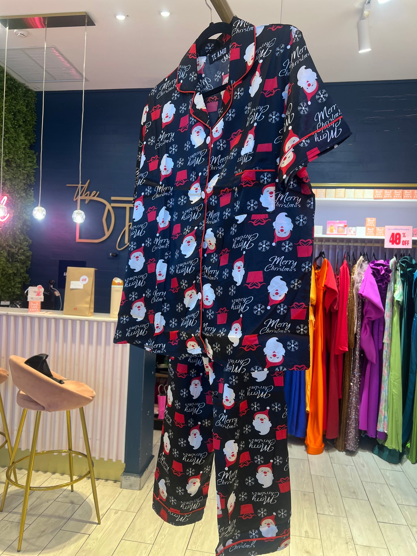 Black mery christmas pijama