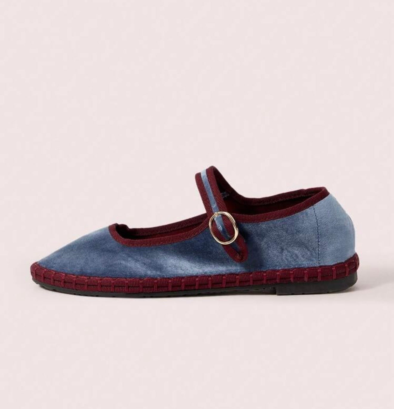 Blue & Burgundy DT Flats