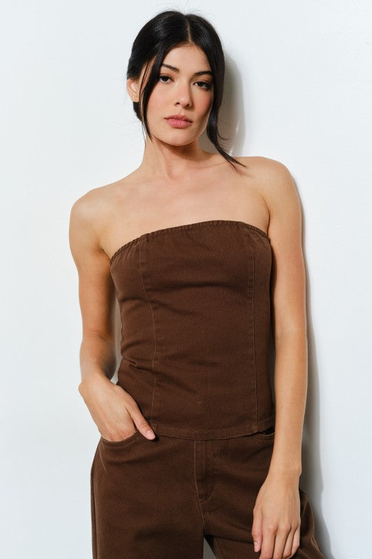 Brown pant & top Set