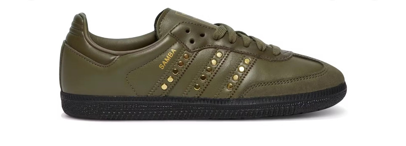 Studded olive  Sambas for women - 14 Days