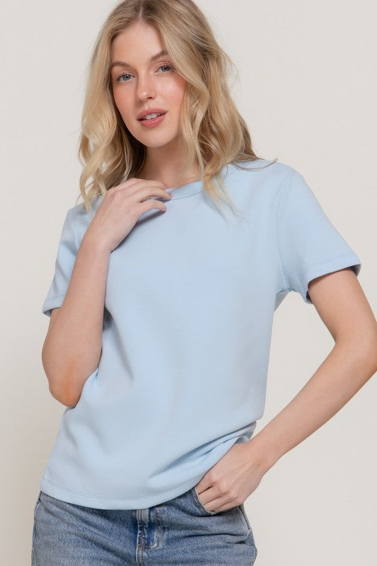 Light Blue 100% Cotton tshirt  8 sept