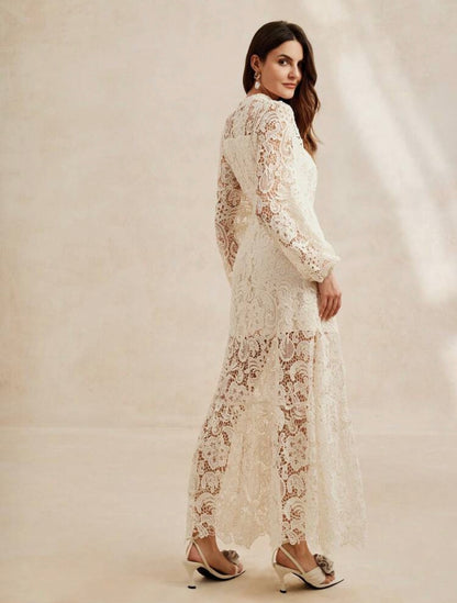 Ivory lace total Dress