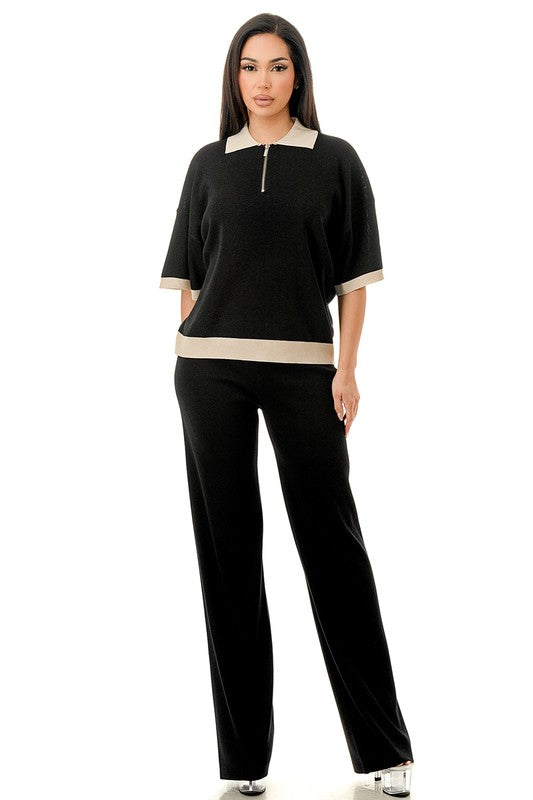 Black & Nude zipper set de viaje