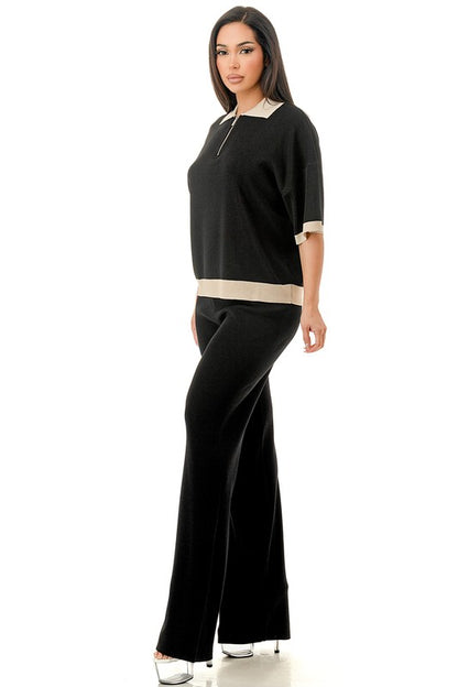 Black & Nude zipper set de viaje