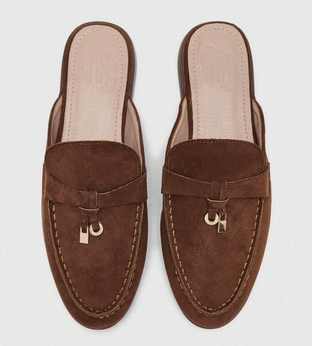 Brown DT Flats Dubai Mules