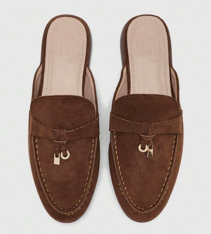 Brown DT Flats Dubai Mules