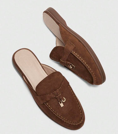 Brown DT Flats Dubai Mules