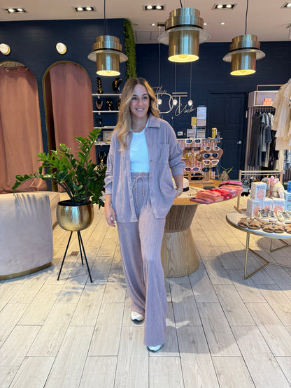 Blush pants & top set de viaje