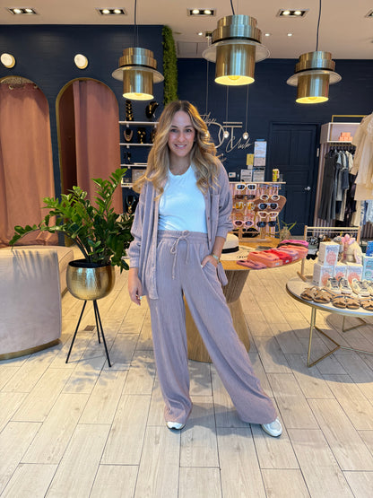 Blush pants & top set de viaje