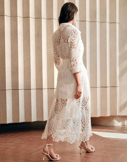 White eyelet Dress