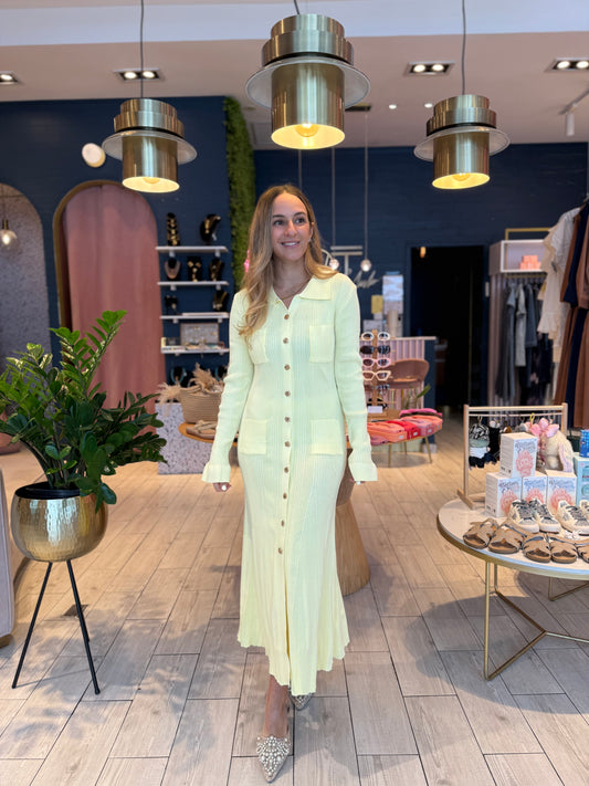 Butter yellow dress