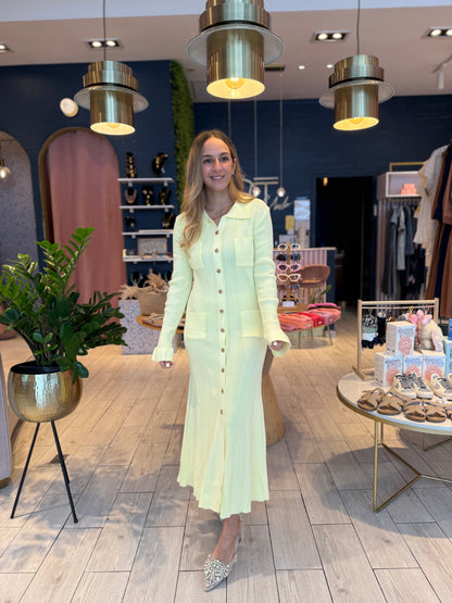 Butter yellow dress