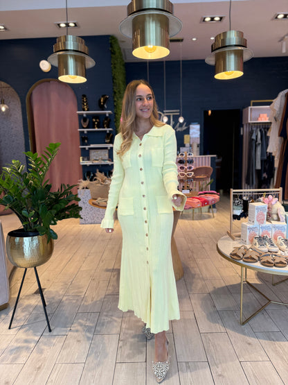 Butter yellow dress