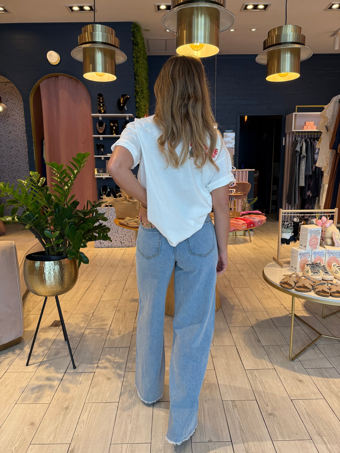 Double waist jeans