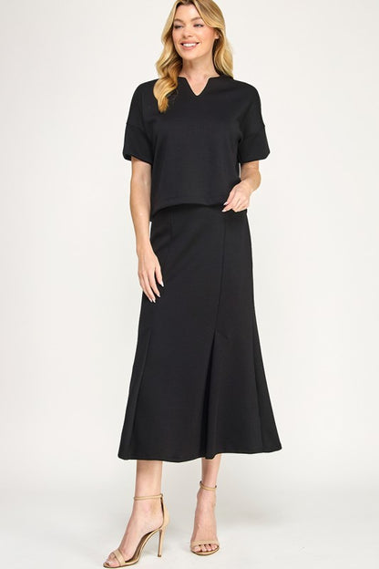 Black tzniut skirt set 5 marzo