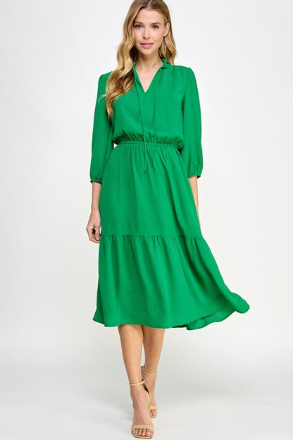 Green Tzniut Dress 5 marzo