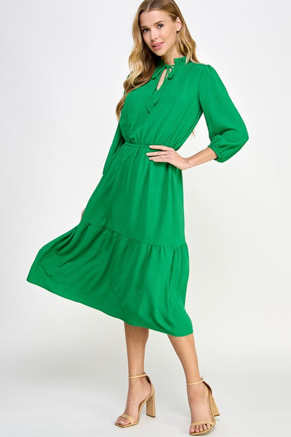 Green Tzniut Dress 5 marzo
