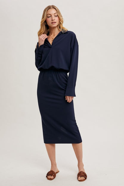 Navy Tzniut Dress 5 marzo