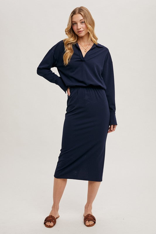Navy Tzniut Dress 5 marzo