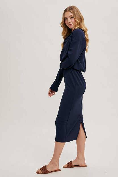 Navy Tzniut Dress 5 marzo