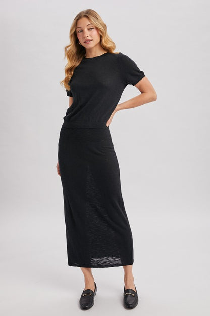 Black Tzniut skirt set 5 marzo