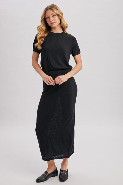 Black Tzniut skirt set 5 marzo