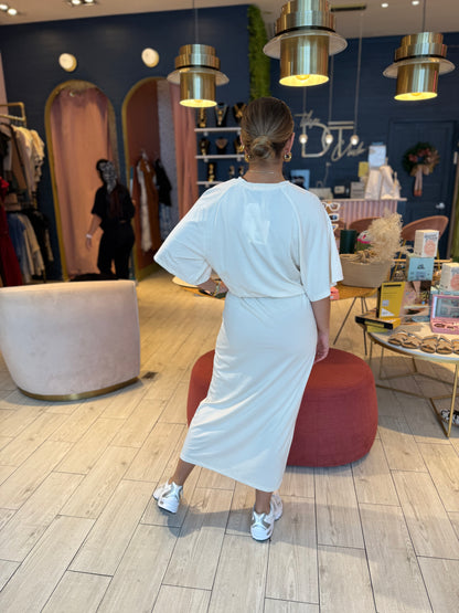 Ivory tshirt dress
