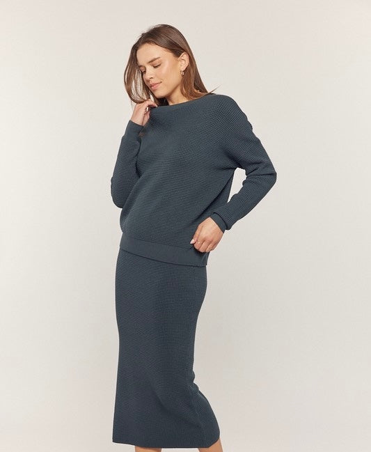 Navy waffle traveling set 12 oct