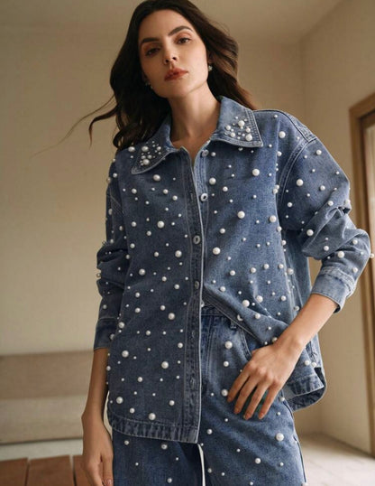 Denim pearl shirt 24 abril