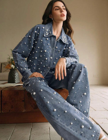 Denim pearl shirt 24 abril