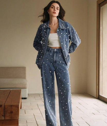 Denim pearl shirt 24 abril