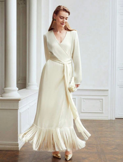 Ivory Fringed Dress 24 abril