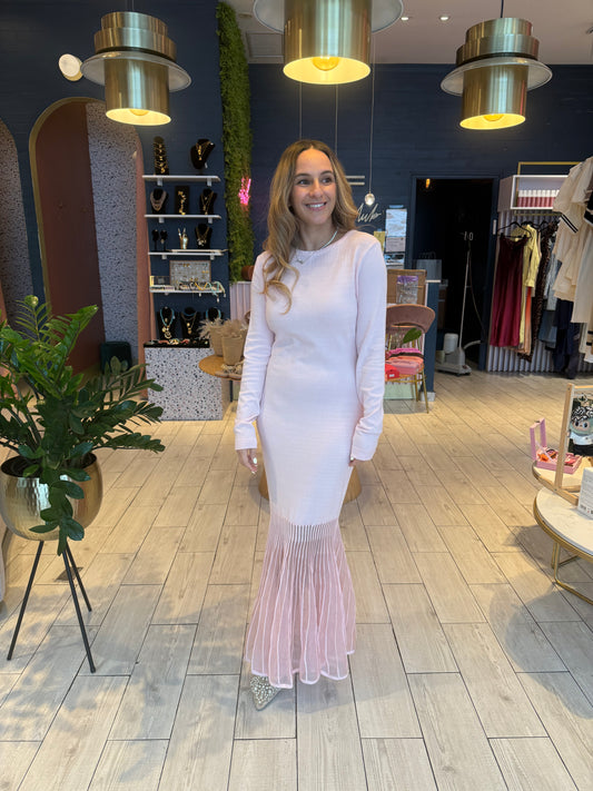 Baby Pink flare Dress