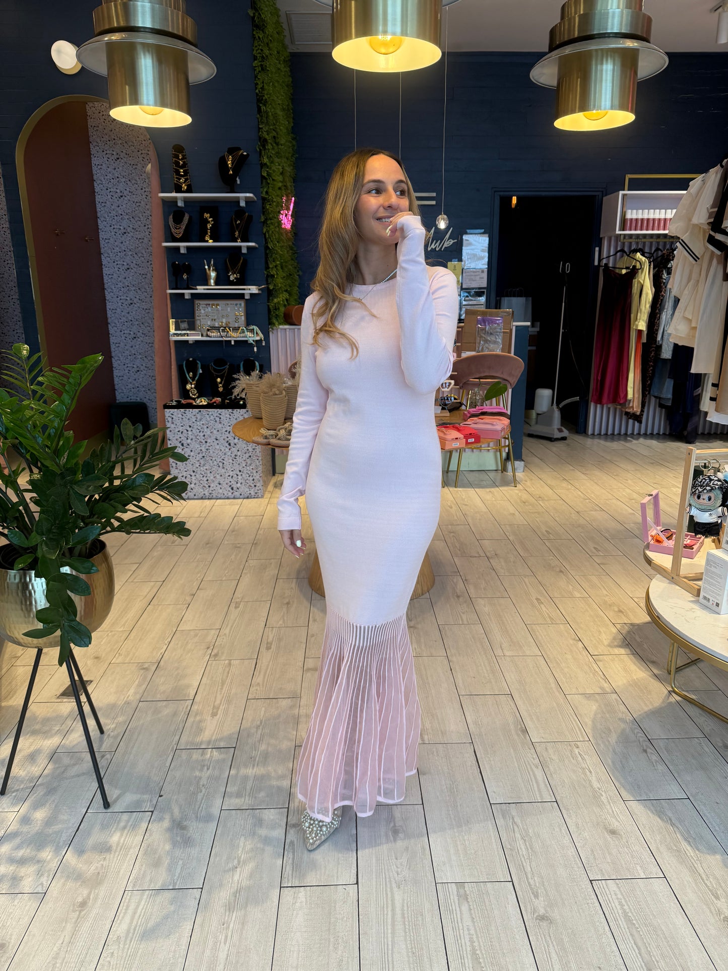 Baby Pink flare Dress