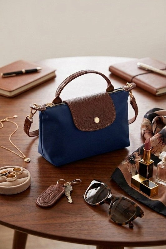Navy mini tote Bag 12 junio