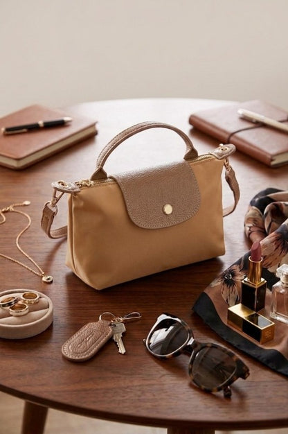 Camel mini tote Bag 12 junio