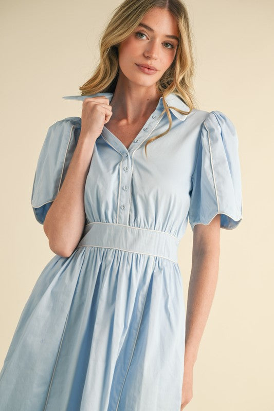 Light Blue midi Dress