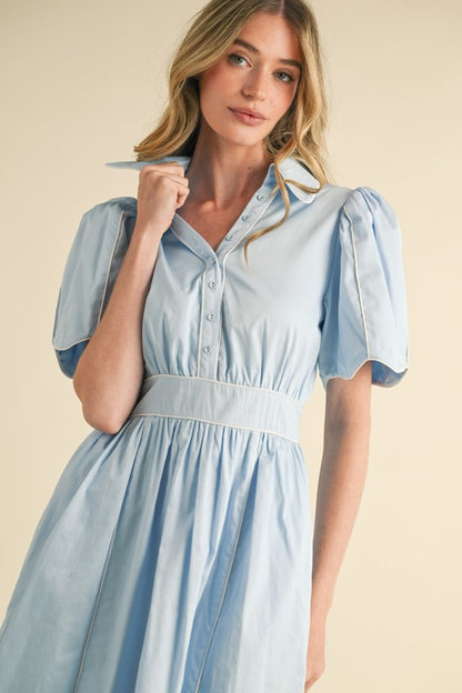 Light Blue midi Dress