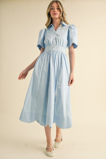 Light Blue midi Dress