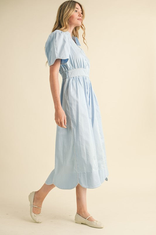 Light Blue midi Dress